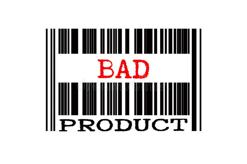 Texto conceitual no código de barras ilustração royalty free