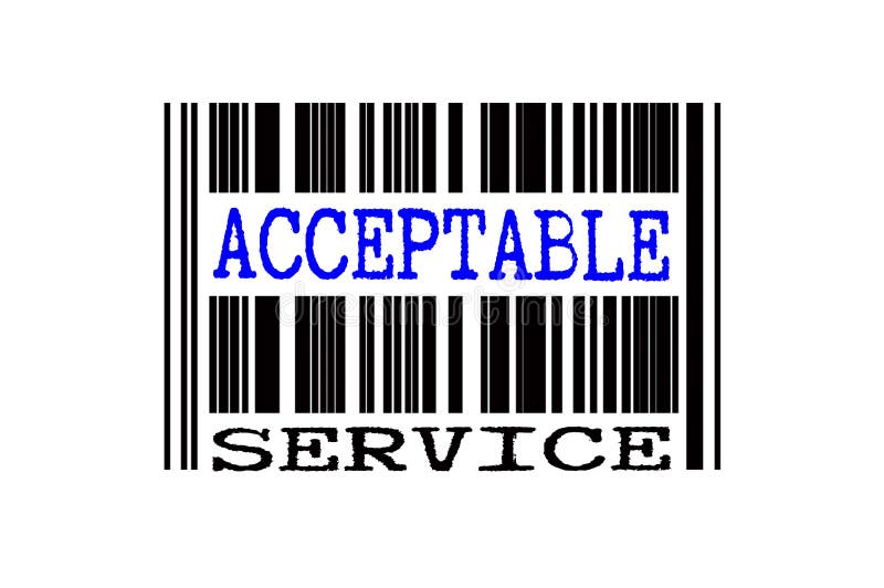 Texto conceitual no código de barras ilustração royalty free
