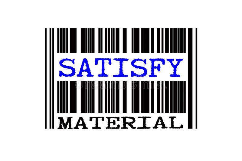 Texto conceitual no código de barras ilustração stock