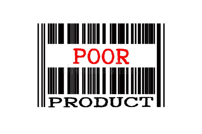 Texto conceitual no código de barras ilustração royalty free