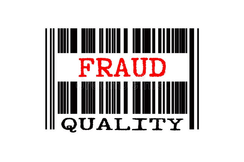 Texto conceitual no código de barras ilustração stock