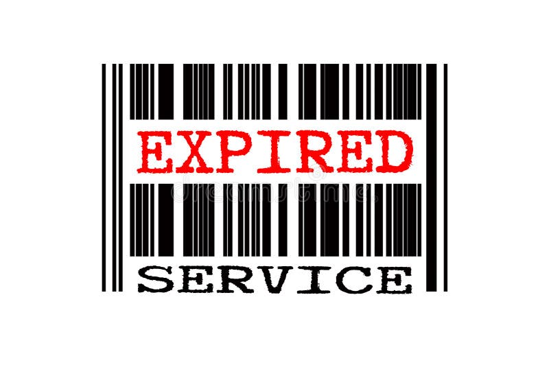 Texto conceitual no código de barras ilustração stock