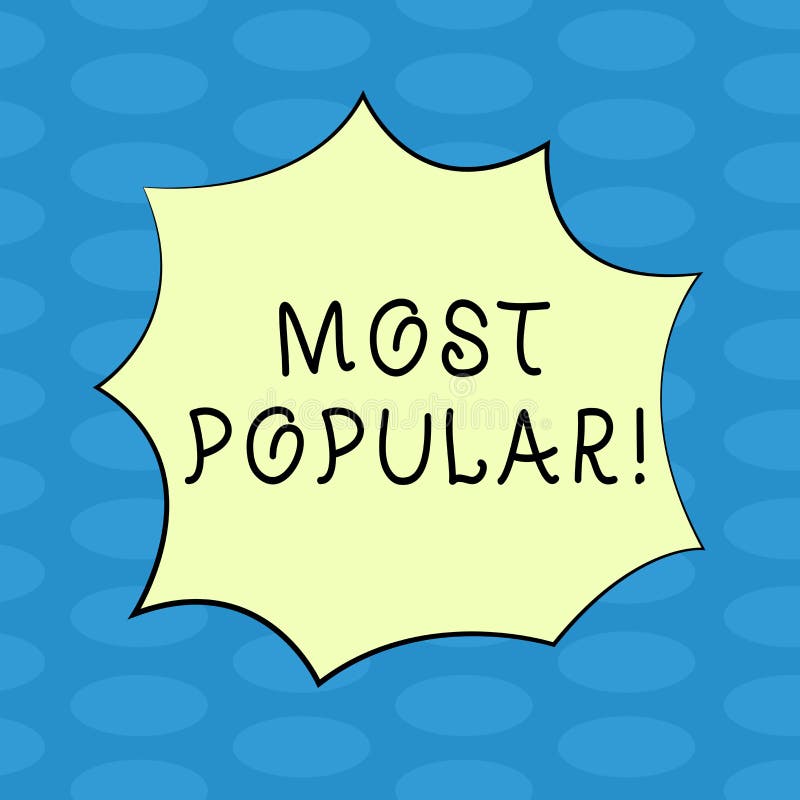 Texto da escrita da palavra o mais popular Conceito do negócio para o produto do bestseller ou o artista favorito de avaliação su ilustração stock Texto da escrita da palavra o mais popular Conceito do negócio para o produto do bestseller ou o artista favorito de avaliação su ilustração stock