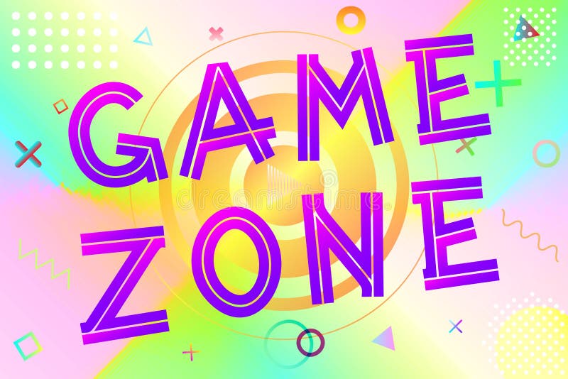 Texto da zona do jogo ilustração stock Texto da zona do jogo ilustração stock