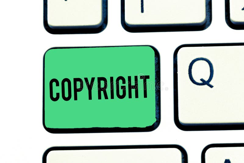 Texto De La Escritura Que Escribe Copyright Significado Del Concepto Exclusivo Y El Derecho