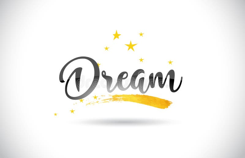 Texto ideal do vetor da palavra com a fuga dourada das estrelas e o C escrito à mão ilustração stock Texto ideal do vetor da palavra com a fuga dourada das estrelas e o C escrito à mão ilustração stock