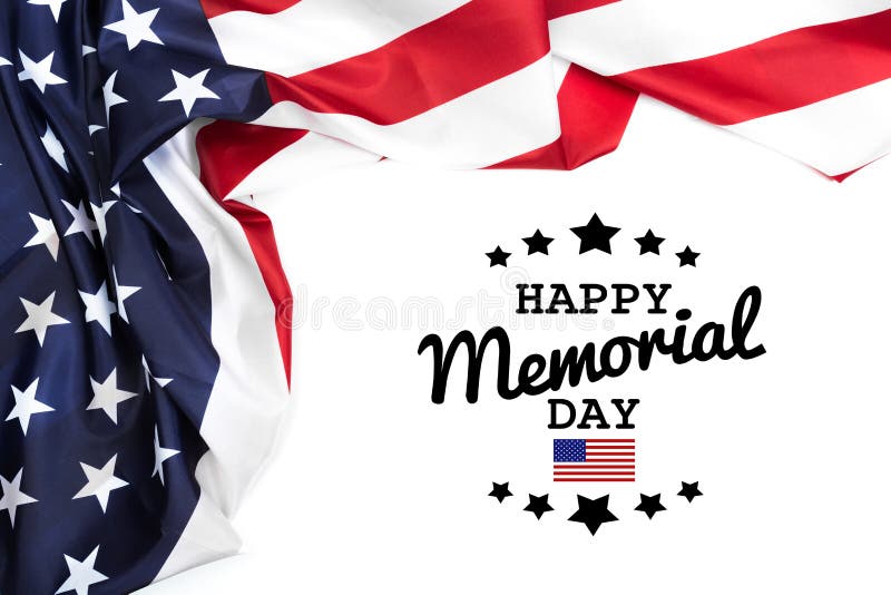 Texto Memorial Day en fondo de la bandera americana fotografía de archivo Texto Memorial Day en fondo de la bandera americana fotografía de archivo