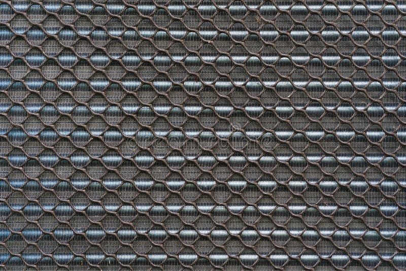 Textrue do painel de alumínio refrigerando velho da aleta do compressor de ar ou foto de stock royalty free Textrue do painel de alumínio refrigerando velho da aleta do compressor de ar ou foto de stock royalty free