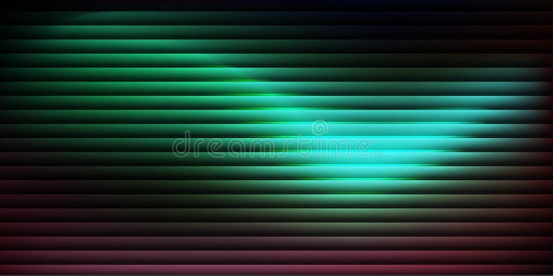 Textur mit lebhaften Gradientenschattierungen mit glänzend glatten vertikalen Linien. Dicke und dynamische futuristische Nebel stock abbildung