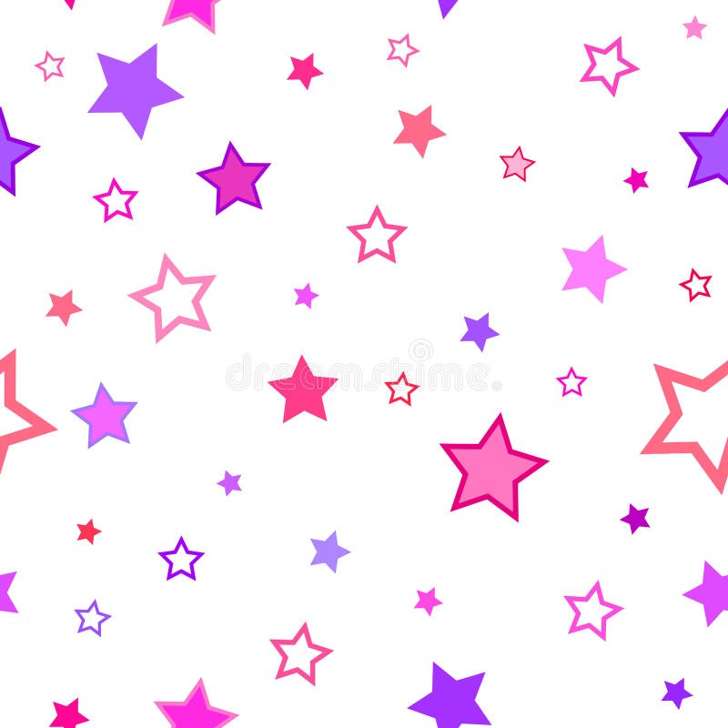 A textura abstrata do teste padrão do fundo stars sem emenda violeta cor-de-rosa ilustração stock A textura abstrata do teste padrão do fundo stars sem emenda violeta cor-de-rosa ilustração stock
