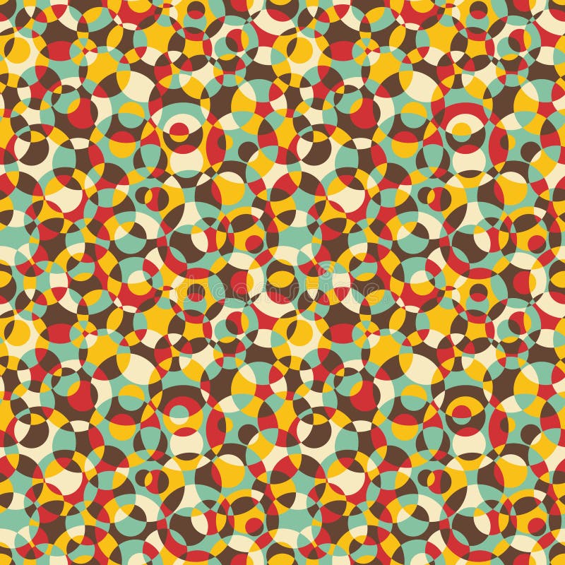Textura abstrata contínua com círculos ilustração stock