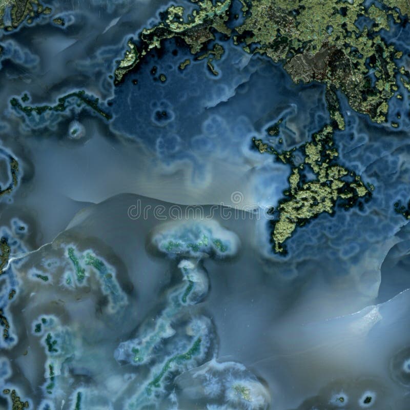 Textura azul da ágata de musgo