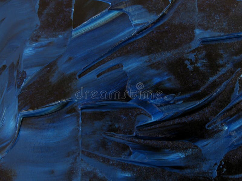 Textura azul de la pintura de petróleo foto de archivo libre de regalías Textura azul de la pintura de petróleo foto de archivo libre de regalías