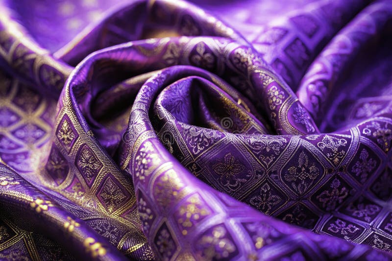 Textura Captivantă Purple Fabric O imagine de fundal profund detaliată pentru inspirația designului royalty free illustration