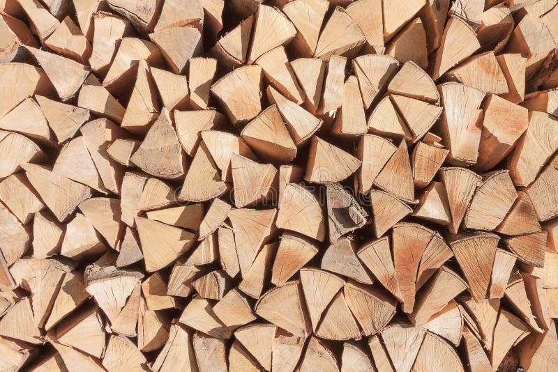 Textura da lenha da pilha usada como o fundo imagem de stock