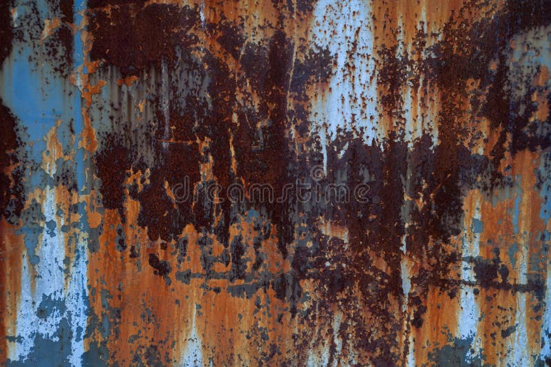 Textura da parede oxidada do metal fotos de stock royalty free Textura da parede oxidada do metal fotos de stock royalty free