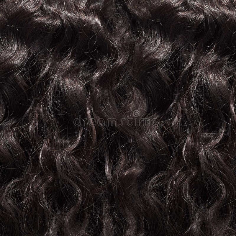 Textura de cabello ondulada con rizos brasileños