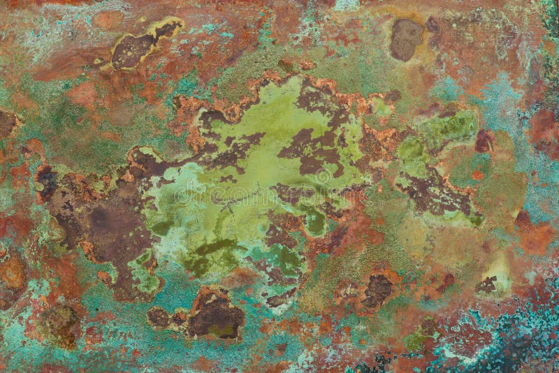 Textura de cobre velha foto de stock Textura de cobre velha foto de stock