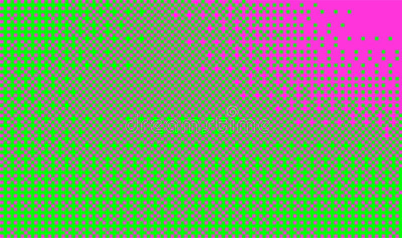 Textura de gradiente de mapa de bits pixelado. fondo de patrón de neón verde y rosa. patrón brillante abstracto de vídeo de 8 bits stock de ilustración