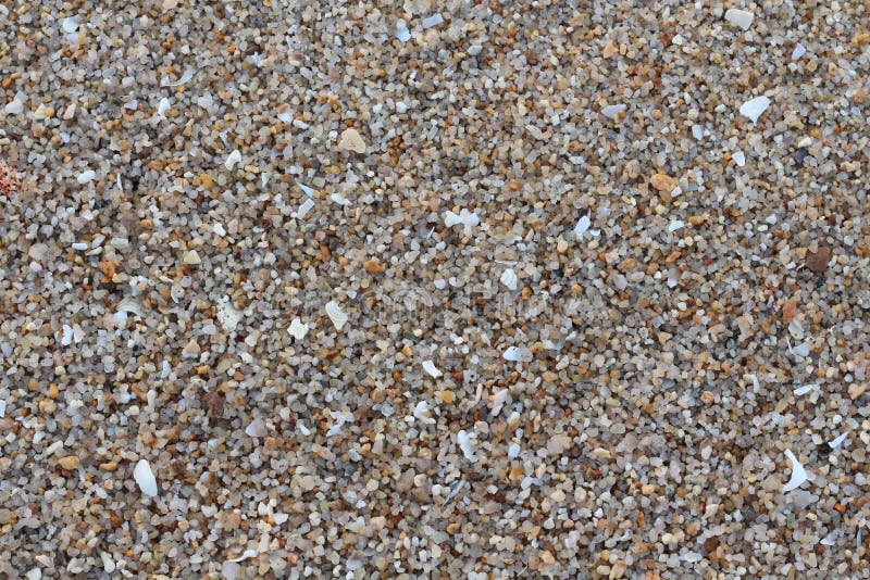 Textura de grava de arena en la playa para el fondo. vista superior