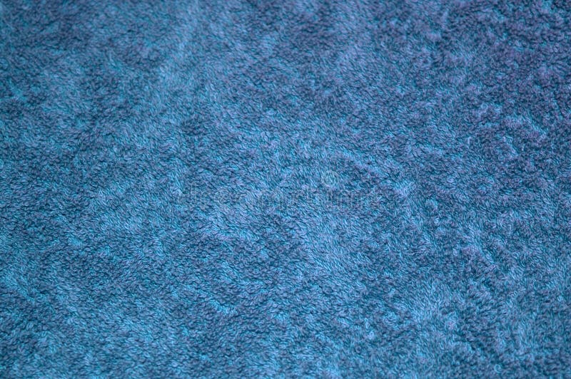 Textura Suave Azul De La Toalla De Baño Del Algodón Foto de archivo