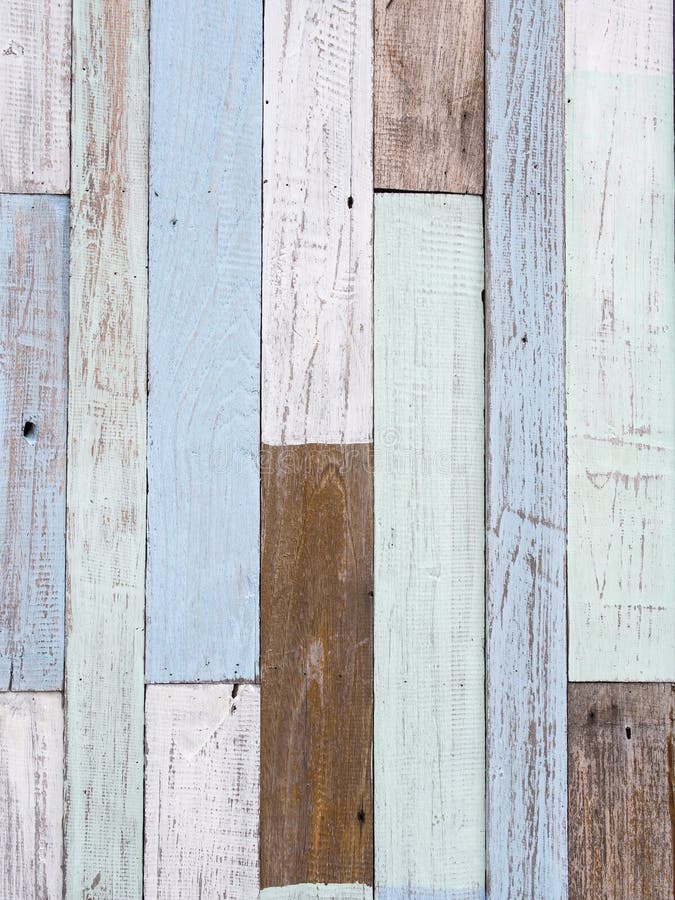 Textura De Madera En Colores Pastel De La Pared Imagen de archivo