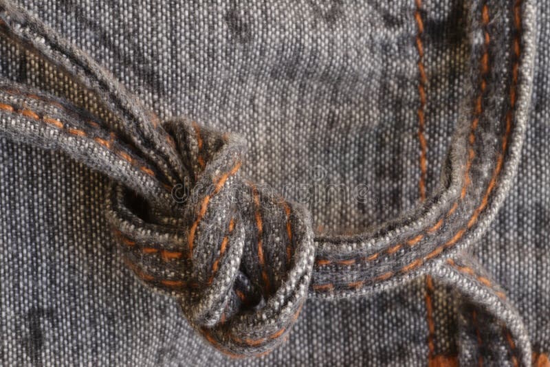 Textura de tecido com um nó foto de stock royalty free