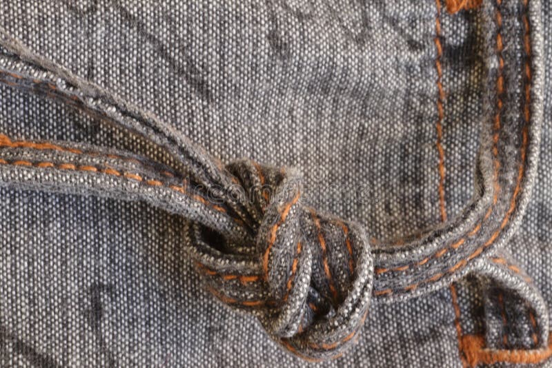 Textura de tecido com um nó fotos de stock