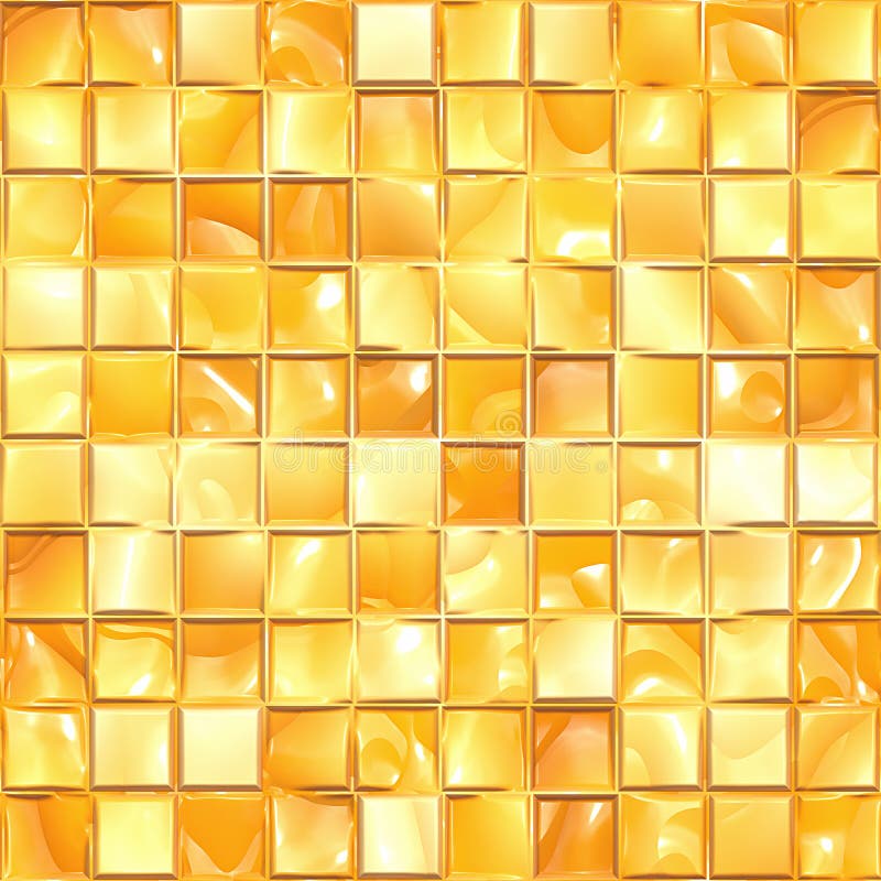 Textura de mosaico de oro ilustración del vector Textura de mosaico de oro ilustración del vector