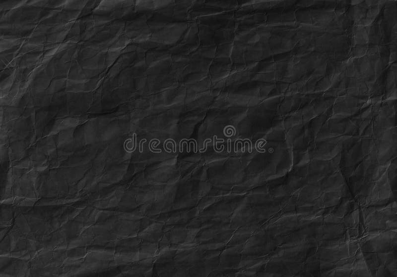 Textura de papel amarrotada preto Fundo e papel de parede imagem de stock Textura de papel amarrotada preto Fundo e papel de parede imagem de stock
