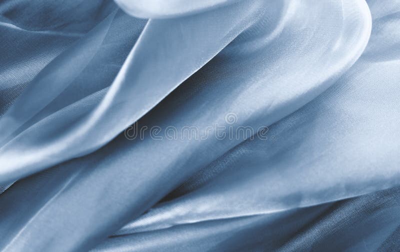Textura de seda azul fotografía de archivo Textura de seda azul fotografía de archivo
