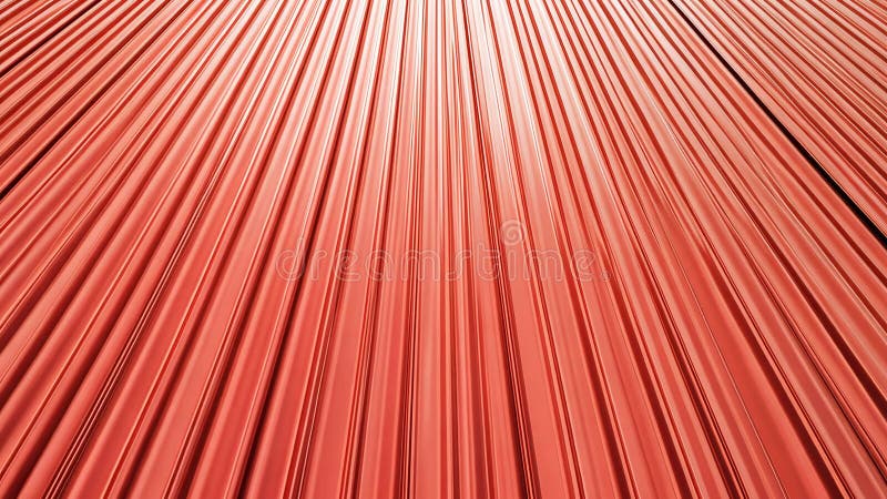 Textura de superficie de metal corrugado naranja con concepto de diseño industrial de patrón abstracto libre illustration
