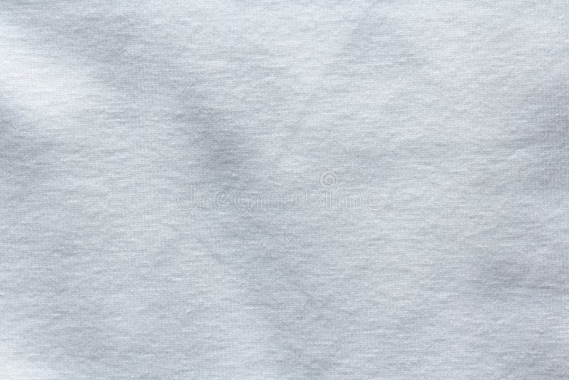 Textura de tecido de t-shirt branca lisa para fundo fotografia de stock