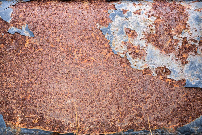 Textura de óxido. superficie de metal antiguo con corrosión de pintura pelada