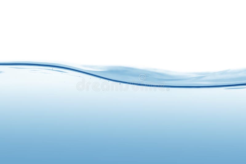 Textura del agua en fondo transparente o blanco