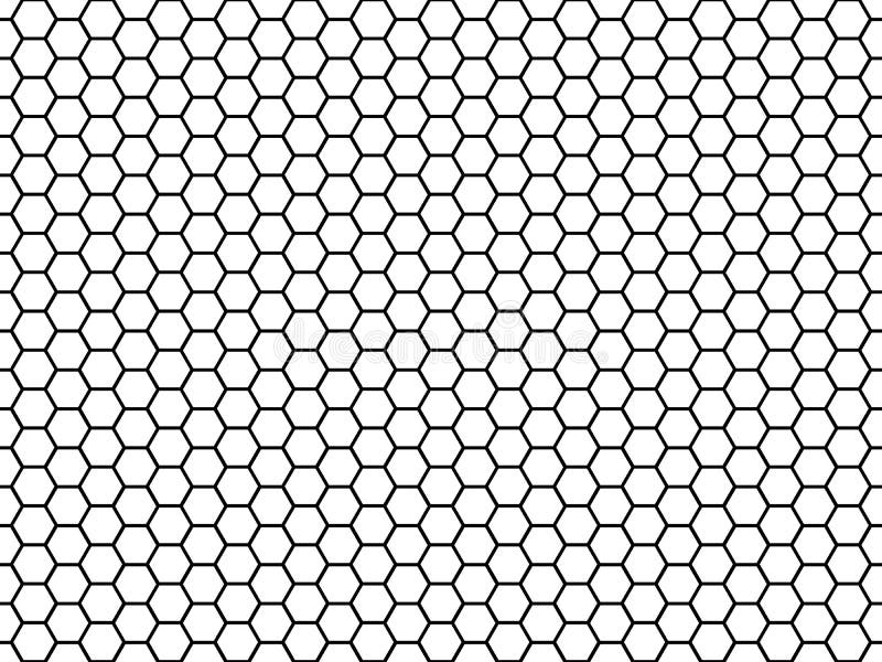 Textura hexagonal de la célula Células del hexágono de la miel, textura enmelada de la rejilla del peine y vector inconsútil del
