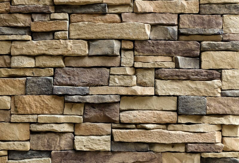 Textura horizontal de la pared de piedras asimétrica imagenes de archivo Textura horizontal de la pared de piedras asimétrica imagenes de archivo