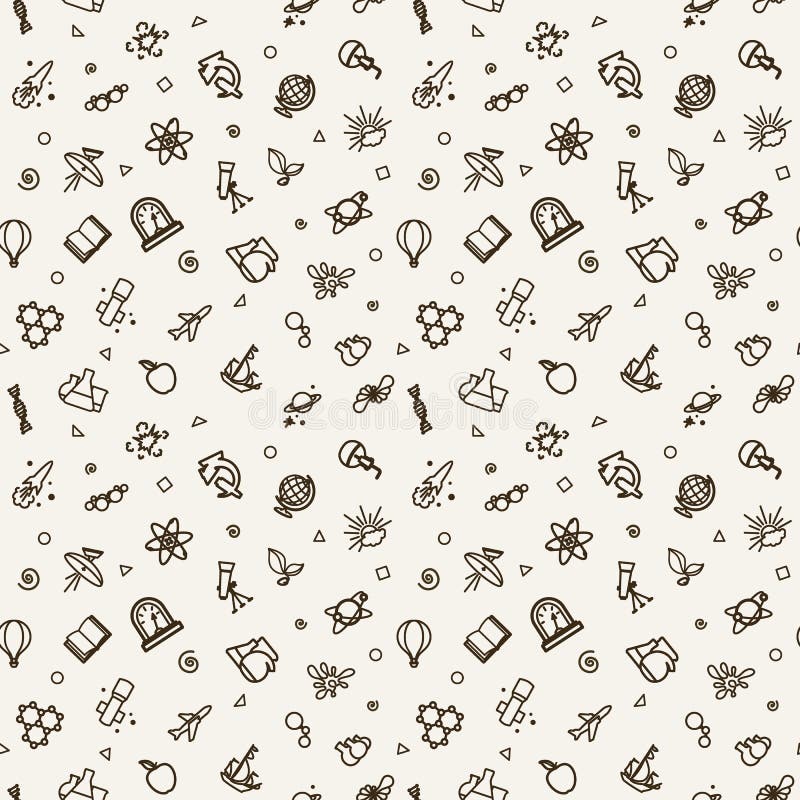 Textura inconsútil - ciencia stock de ilustración Textura inconsútil - ciencia stock de ilustración