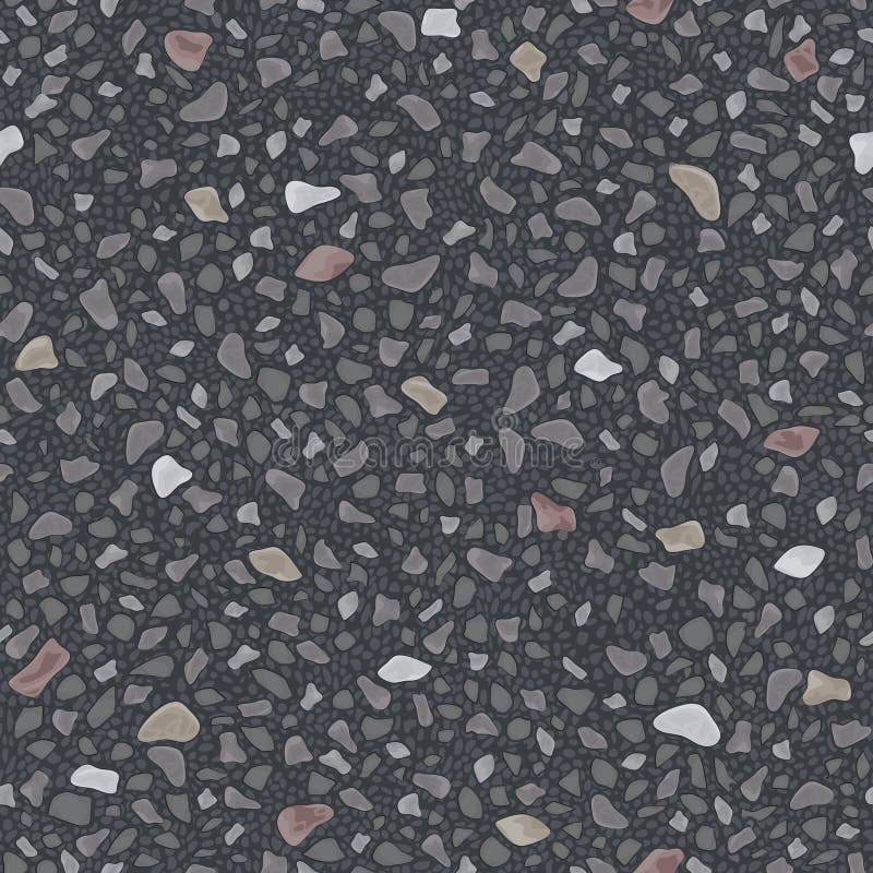 Textura inconsútil del vector del asfalto gris stock de ilustración Textura inconsútil del vector del asfalto gris stock de ilustración