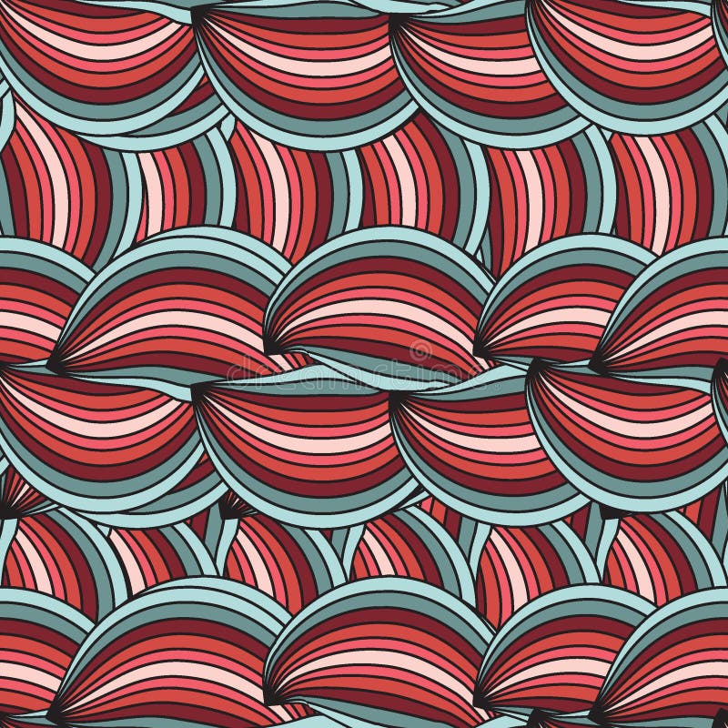 Textura inconsútil vertical del vector con el wav abstracto ilustración del vector Textura inconsútil vertical del vector con el wav abstracto ilustración del vector