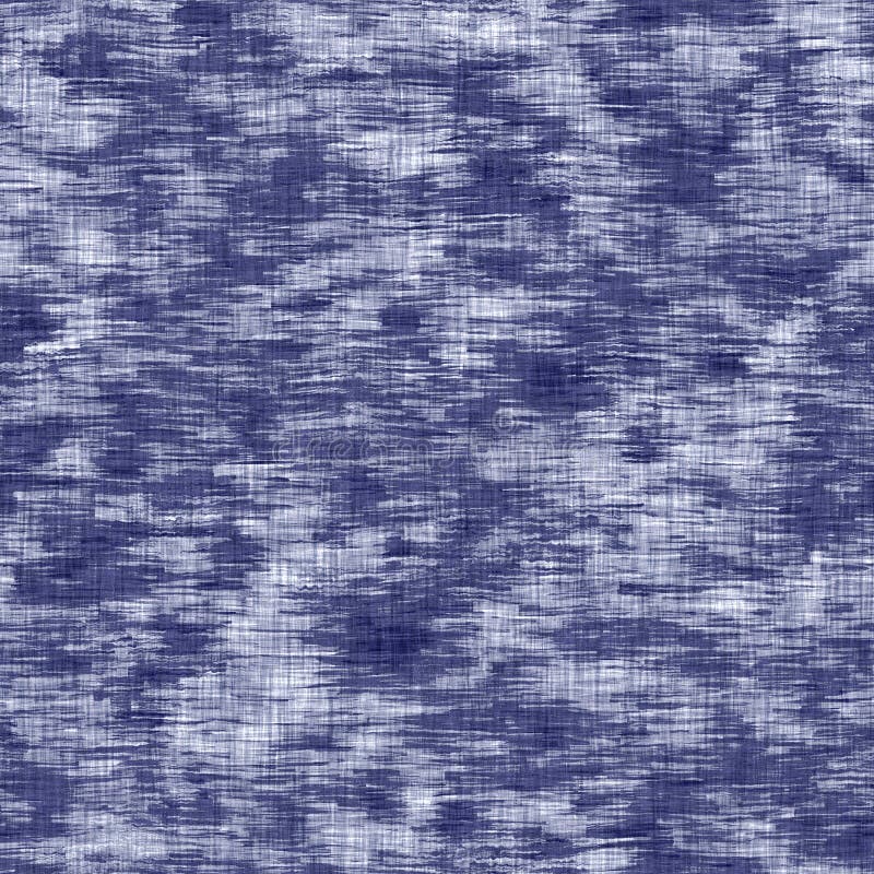 Textura indigo sem costura. fundo de efeito tingido de boro de algodão tecido azul. padrão de resistência batial repetida japonês