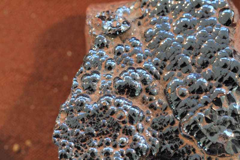 Textura mineral natural del hematites