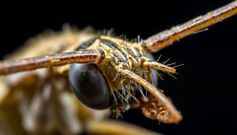 Textura naturii detaliilor macroinsectelor din aripa de molie închide aripile Stock Photo Generative AI vector illustration