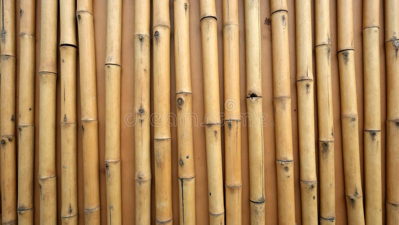 Textura panoului din bambus natural cu tulpini verticale pentru vibe tropicale stock illustration