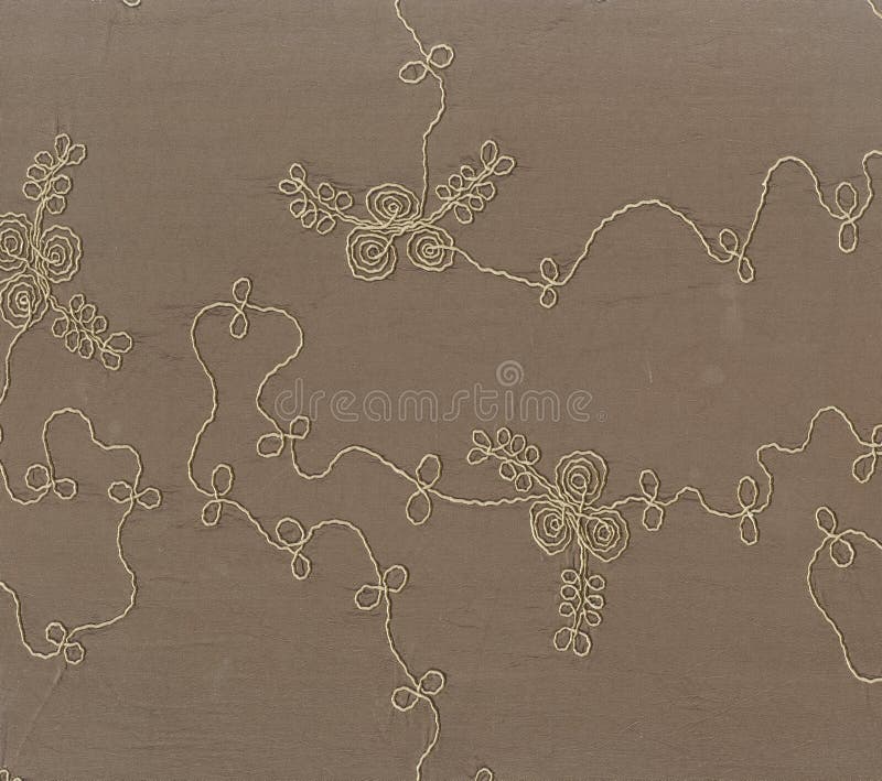 Textura para el fondo - tela decorativa con el ornamento floral tridimensional bordado en art nouveau retro del estilo libre illustration Textura para el fondo - tela decorativa con el ornamento floral tridimensional bordado en art nouveau retro del estilo libre illustration