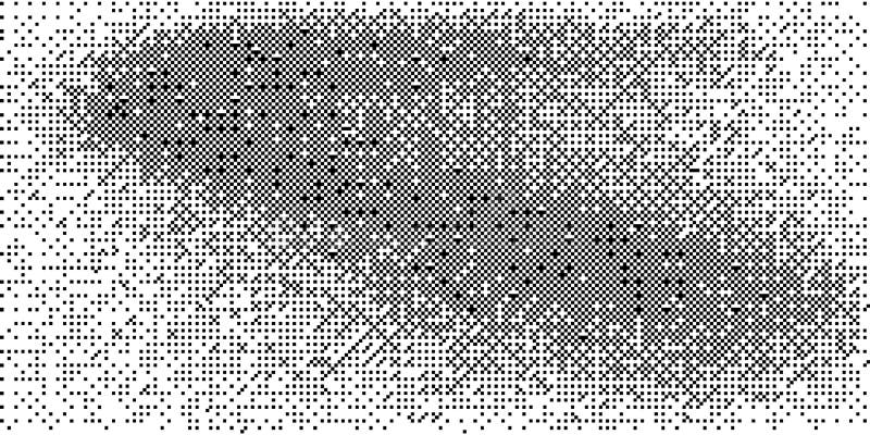 Textura pixelada de gradiente de semitono. fondo de mapa de bits de medio tono de grieta. ruido de arena blanca y negra ilustración del vector