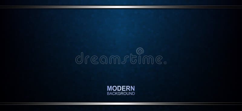 Textural dark blue background with mosaic, shiny stripes in a metallic hue stock illustration
