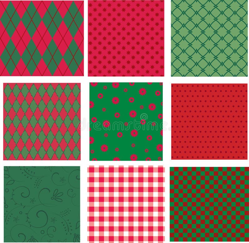 Texturas de la Navidad ilustración del vector Texturas de la Navidad ilustración del vector