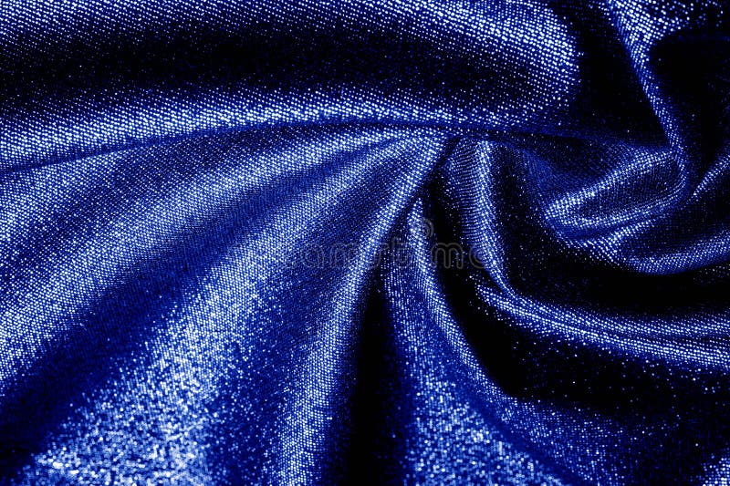 Texture, Background, the Fabric Has a Bright Blue, Aqua, Azure Color