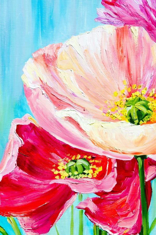 Texture, background. Painting on canvas painted with oil paints. stock image
